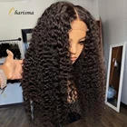 Женский парик с глубокой кудрявой кружевной передней частью, 180% плотности