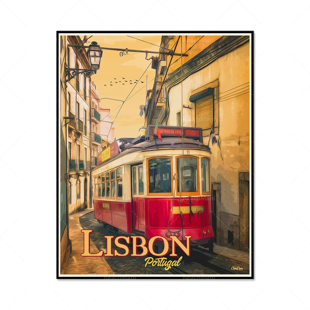 Туристические плакаты в Париже Франции Капри Голландии баваре Монте-Сен-Мишель