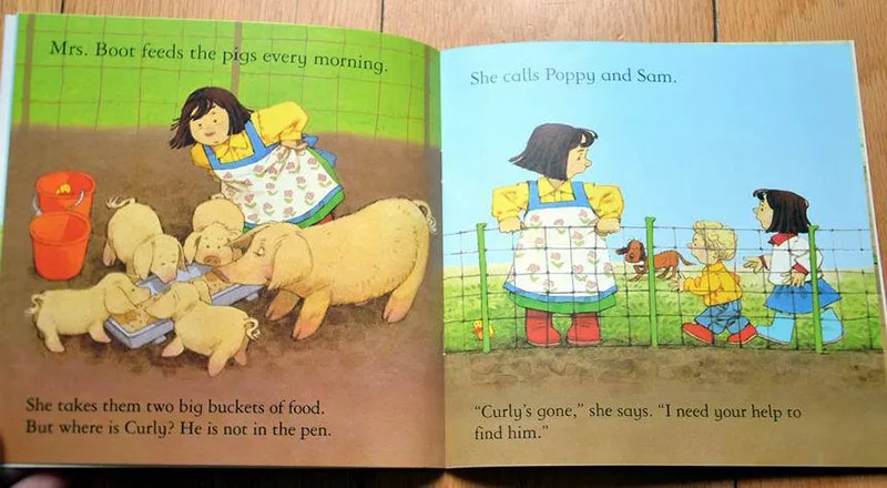 Отправка в случайном порядке 5 книг/набор Usborne Лучшие книги для картин детская