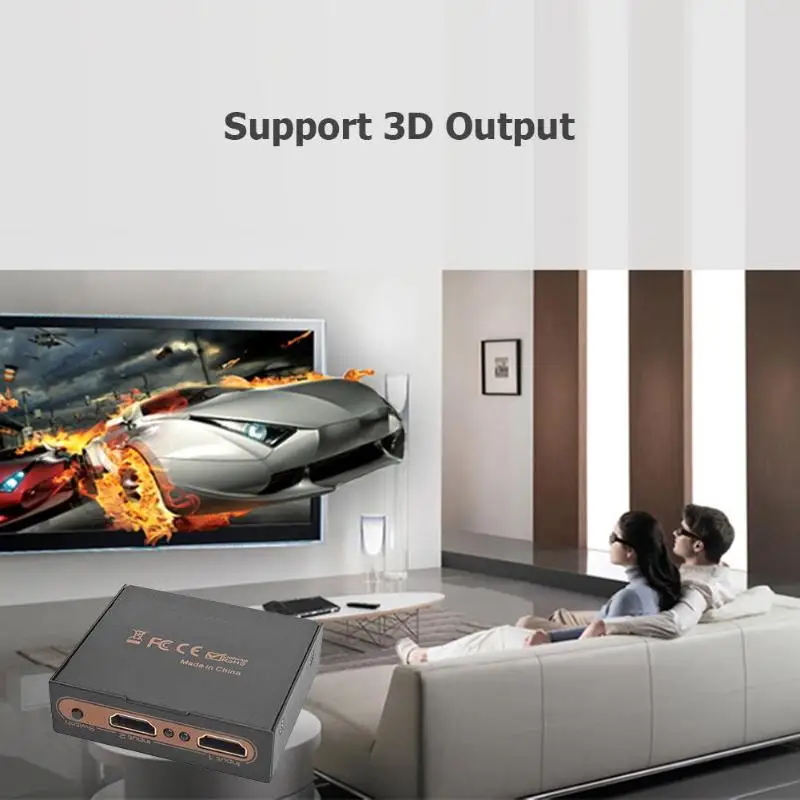 ALLOYSEED 2x2 Переключатель HDMI 2 Вход 2 Выход HDMI разделитель, сплиттер адаптер Поддержка 4K 3D 1080P для PS4 HDTV PC DVD плеер