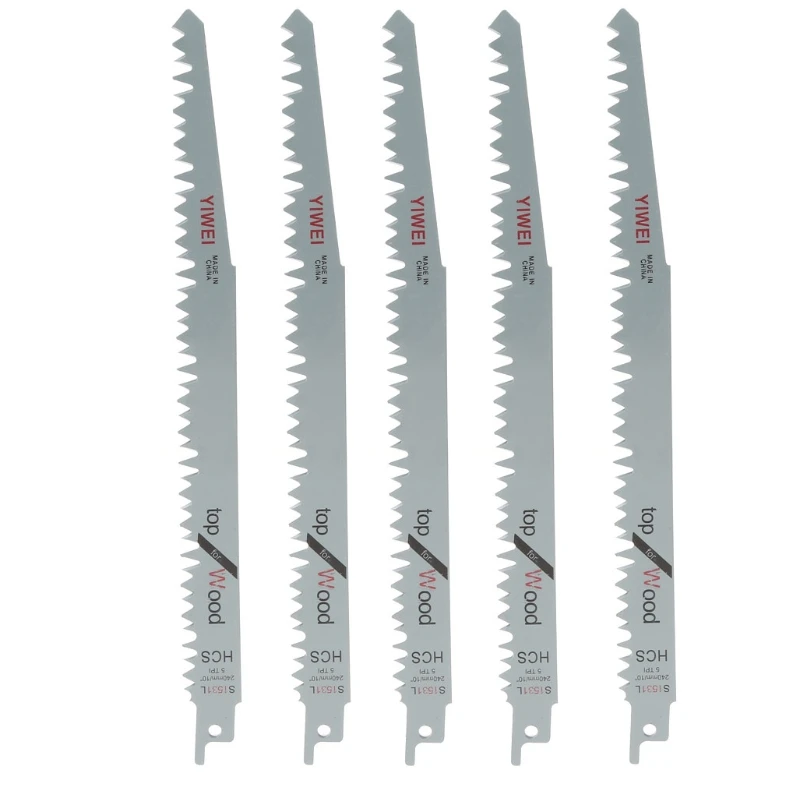 

5 Pcs 240mm High Carbon Steel Reciprocating Saw Blades Sabre For Wood
