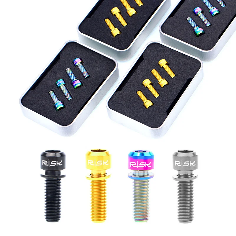 4 шт. магнитные болты из титанового сплава для горного велосипеда|Велосипедный