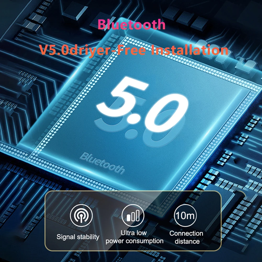 

Portable M11 3 in 1 USB Bluetooth Adapter BT 5.0 AUX Audio Dongle Microphone Call Wireless Receiver Transmitter with Light
