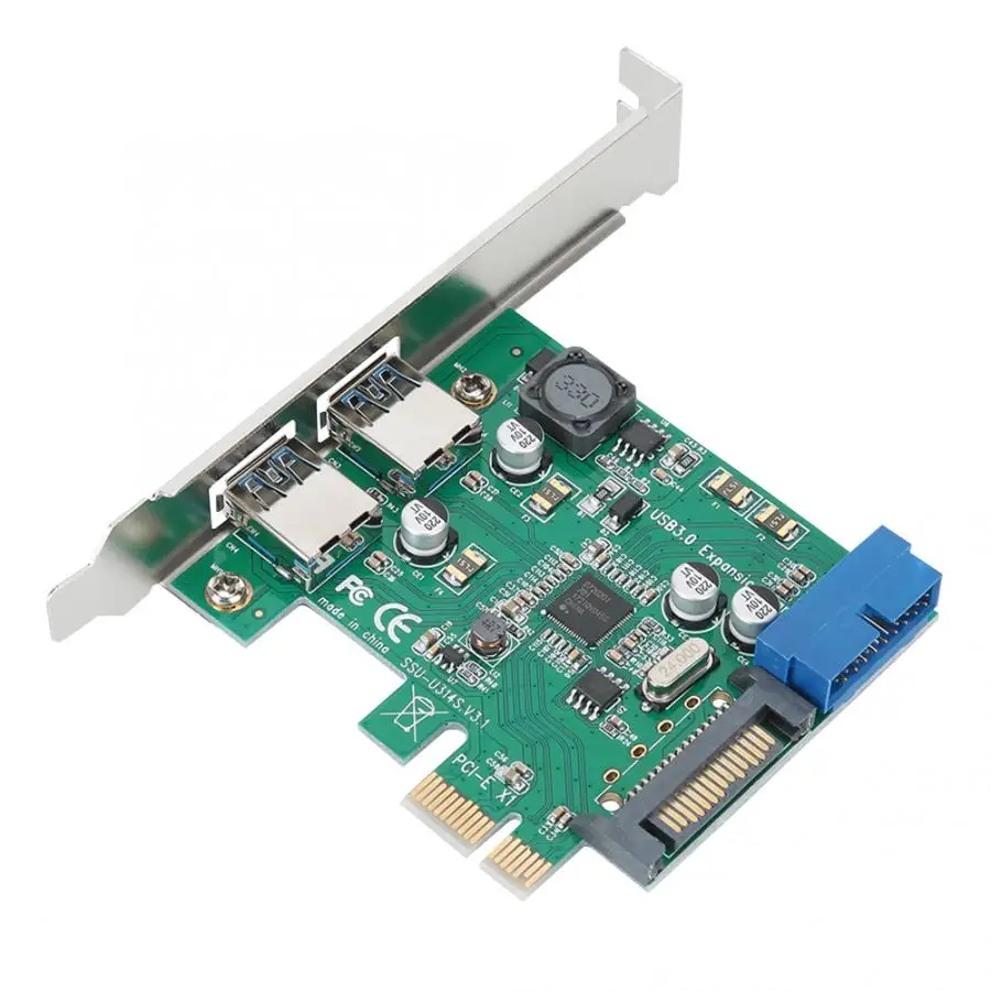 Настольная Плата расширения PCI-E до USB3.0 Адаптерная плата с защитным чипом для