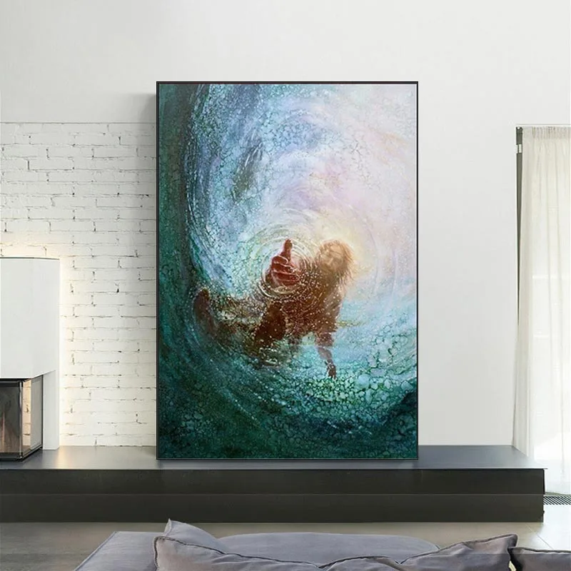 

Jesus Christ The Hand of God Wall Art Canvas Painting Modern Posters and Prints Wall Decor Pictures for Home Decoration Cuadros