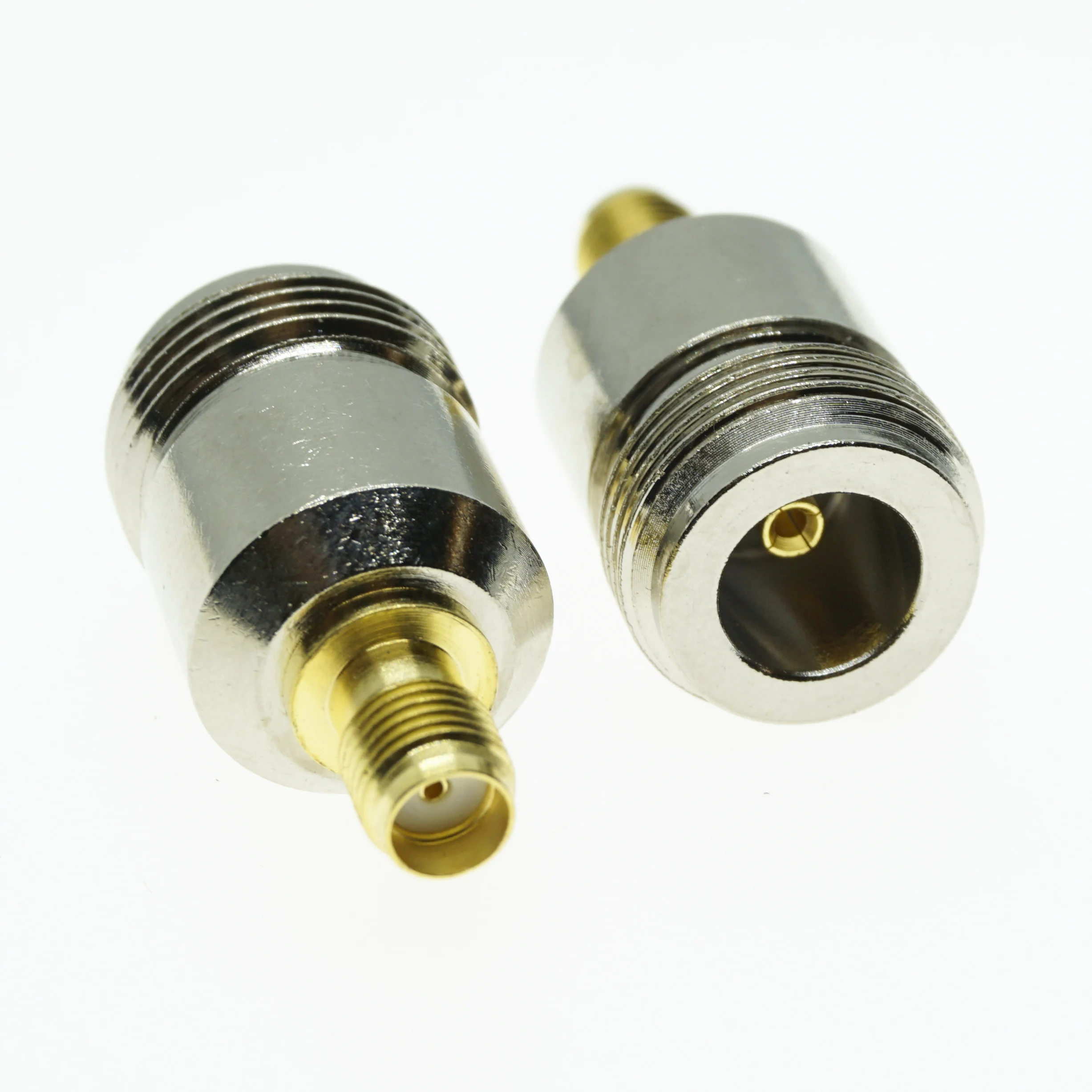 

N To SMA Connector Socket Brooches N Female Jack To SMA Female Plug Nickel Plated Brass Straight RF Coaxial Adapters