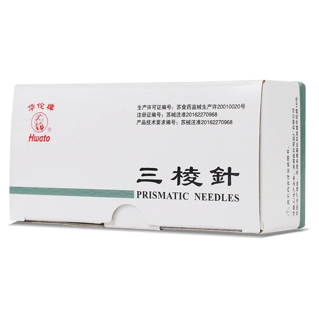 Acupuncture massage needle 1.6*65mm/2.6*65mm stainless steel triangle needle Prismatic needles 10pcs/bag