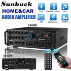 Новинка 2000 Вт Bluetooth стерео усилитель объемный звук USB SD AMP FM DVD AUX ЖК-дисплей домашний кинотеатр караоке пульт дистанционного управления 336BU