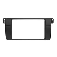 double radio fascia for bmw 3 series e46 1998 2006 frame stereo black cover for car parts interior accessories