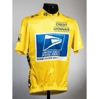 united states postal service yellow jersey short sleeve cycling jersey summer road bicycle gear race fit cycling clothes tops