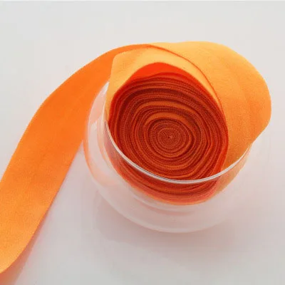 Orange 10 метров Meetee многоцветная эластичная тесьма лента бинт эластичный пояс для DIY шитье нижнее белье сумки аксессуары для одежды - Цвет: Orange