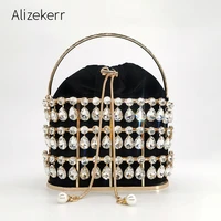 big crystal rhinestone evening clutch bag women luxury designer handbags high quality ladies metal velvet party diamond purse