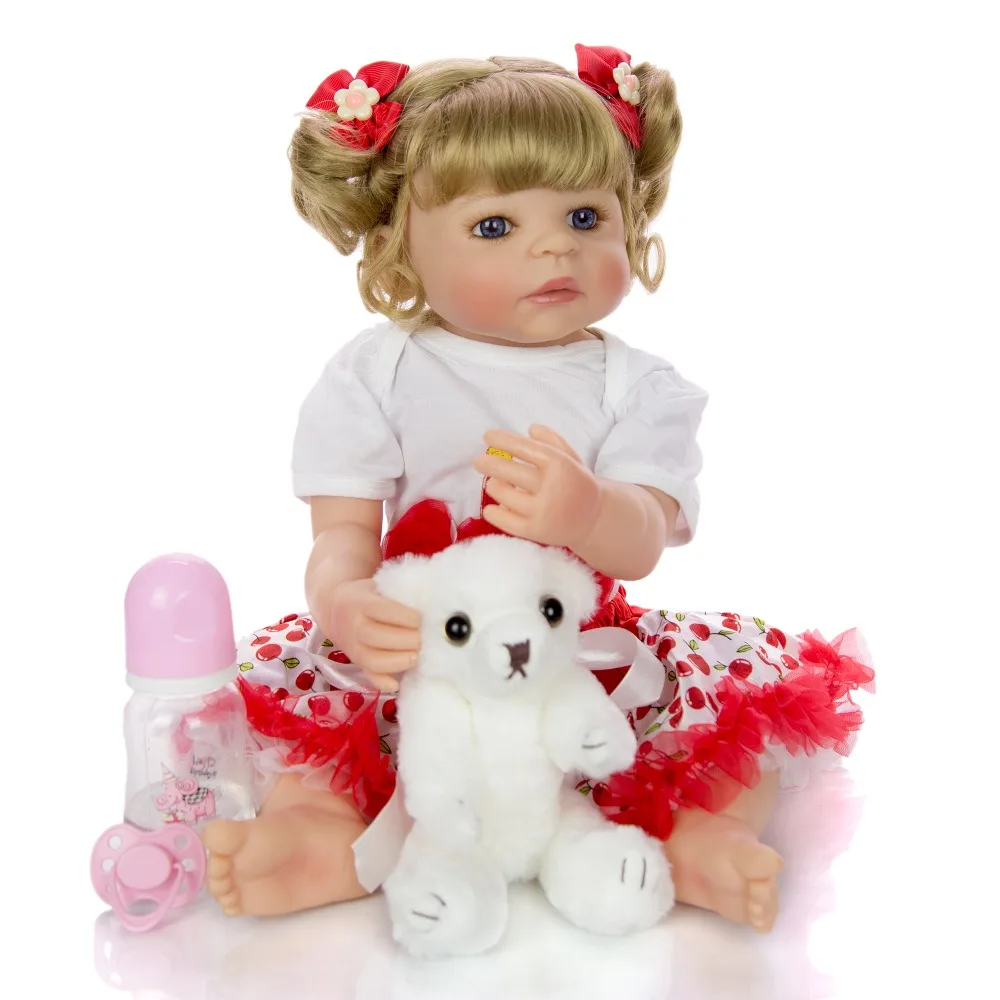 

Кукла реборн 23 дюйма, силиконовая виниловая Кукла-младенец, Реалистичная принцесса, детская игрушка, искусственный подарок
