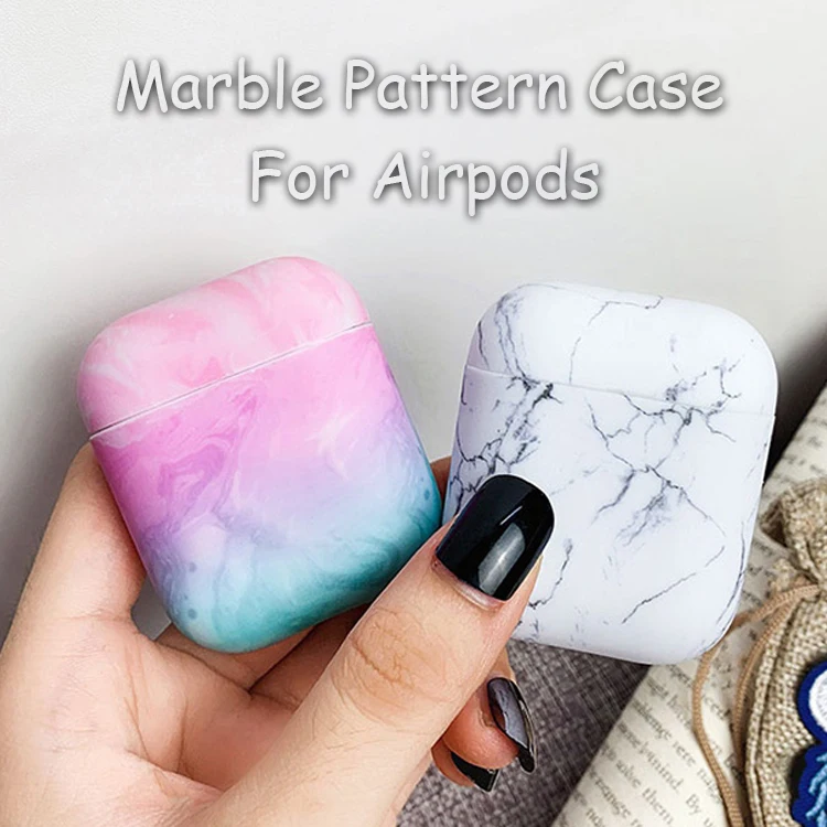 YBD роскошный чехол с мраморным рисунком для AirPods цвета чехол для Apple Airpods Air Pods чехол Coque Funda для Airpod аксессуары