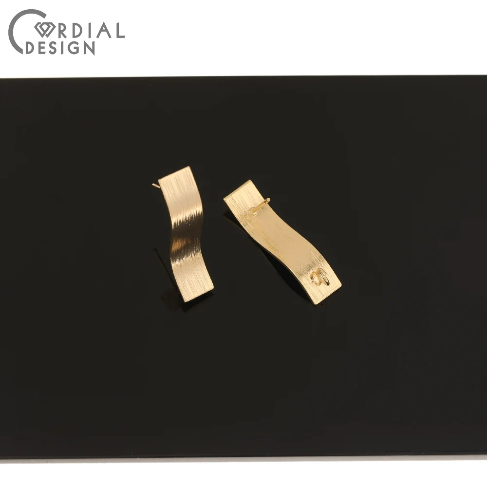 

Cordial Design 40Pcs 7*29MM Jewelry Accessories/Earring Findings/Genuine Gold Plating/DIY Making/Hand Made/Earrings Stud