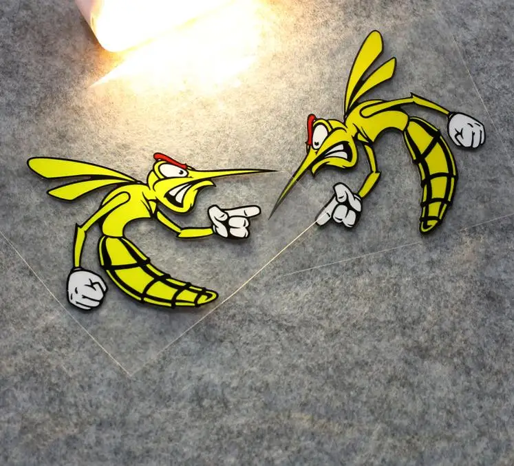 Светоотражающая наклейка в виде пчелы сердитой мотоцикла наклейки для