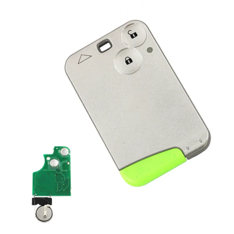 Ключ Авто 2 кнопки дистанционного Смарт карты ключи 433 МГц pcf7926 pcf7947 для Renault Laguna