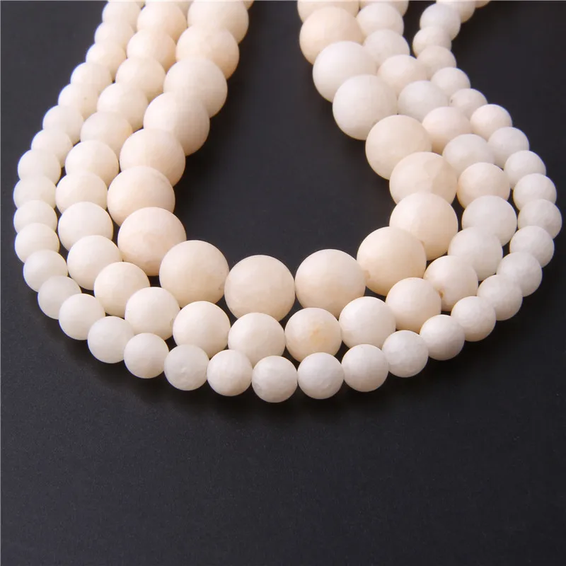 Желтые матовые бусины из Ангельского камня оптом 4/6/8/10/12 мм круглые с драгоценным