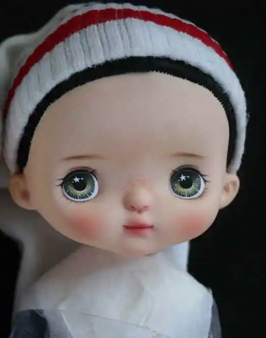 Nude doll make up 14 Индивидуальные лица для кукол holal, 16 см куклы как holal куклы, волосы можно выбрать - Цвет: Nude doll make up 14