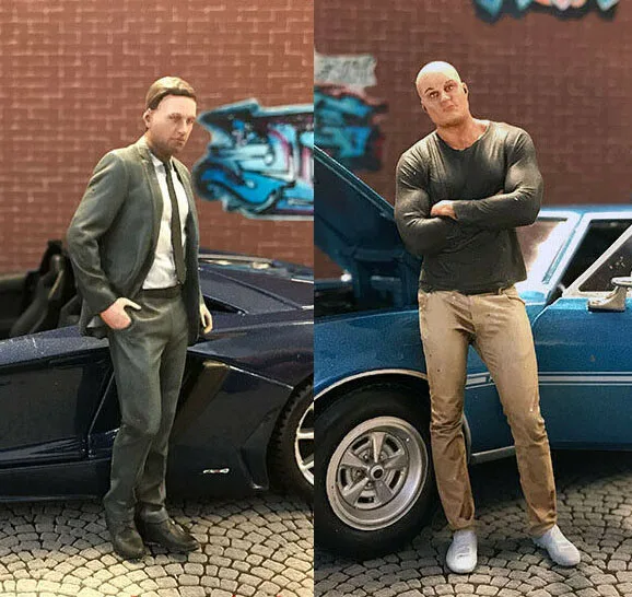 1/35 человек (не включая автомобиль) набор для сборки фигурок из смолы|Наборы