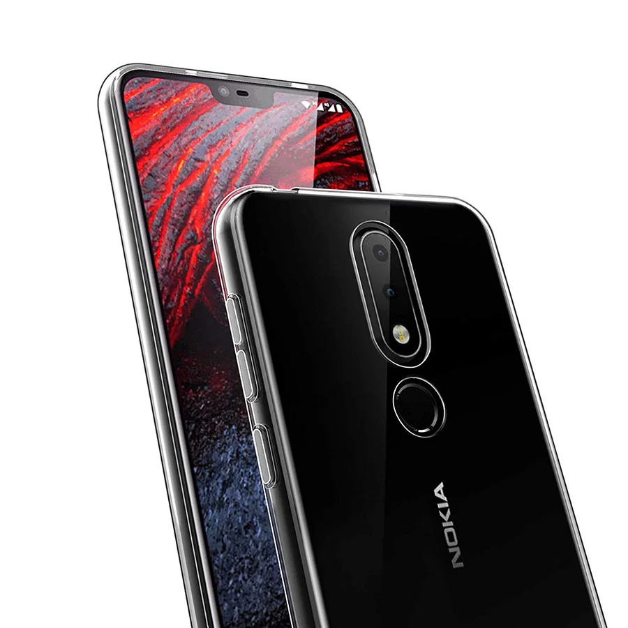 Силиконовый чехол из ТПУ прозрачный для Nokia 8 1 6 Plus 3 2 4 X71 9 PureView 7 Plus|Чехлы-накладки| |