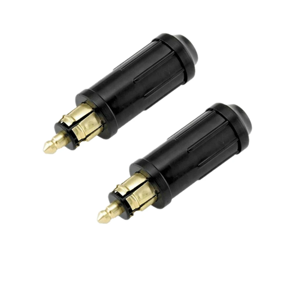 

10PCS DIY DIN Hella Male Plug Powerlet Plug European Type 12v Cigarette Lighter Adapter Connector Fits BMW Motorcycles