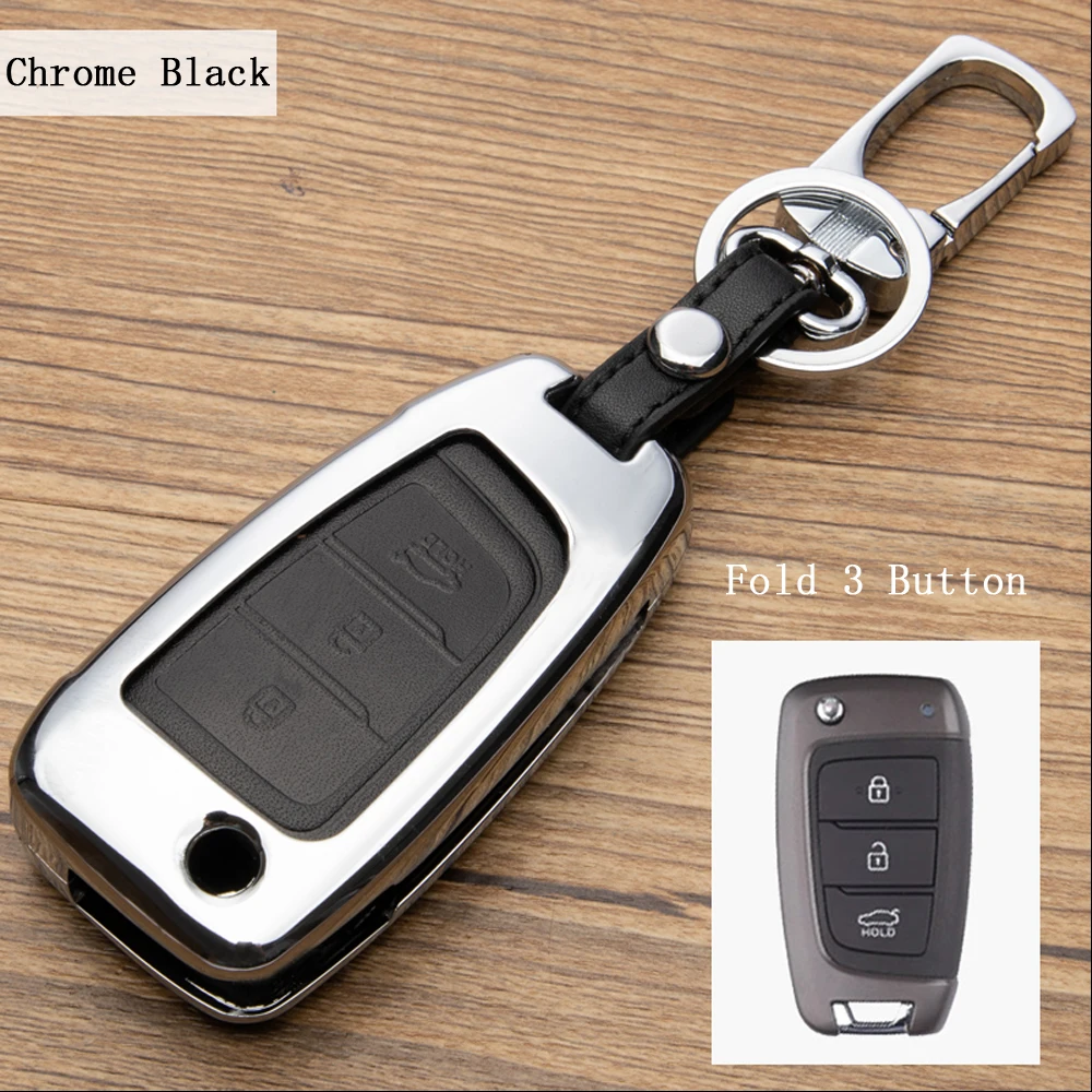 Горячая Распродажа автомобильный чехол для ключей брелок hyundai Elantra Solaris 2016 2017 2018