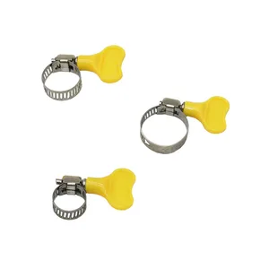 8101112162025 мм шланг фиксирующим кольцом flexibl Пряжка, размер регулируемый садовый шланг воротник ручка, непромокаемый, адаптер 4 шт.