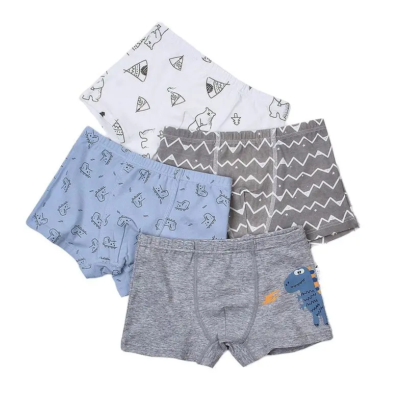 2 шт. упак. Новое Детское хлопковое нижнее белье с плоской подошвой для мальчиков