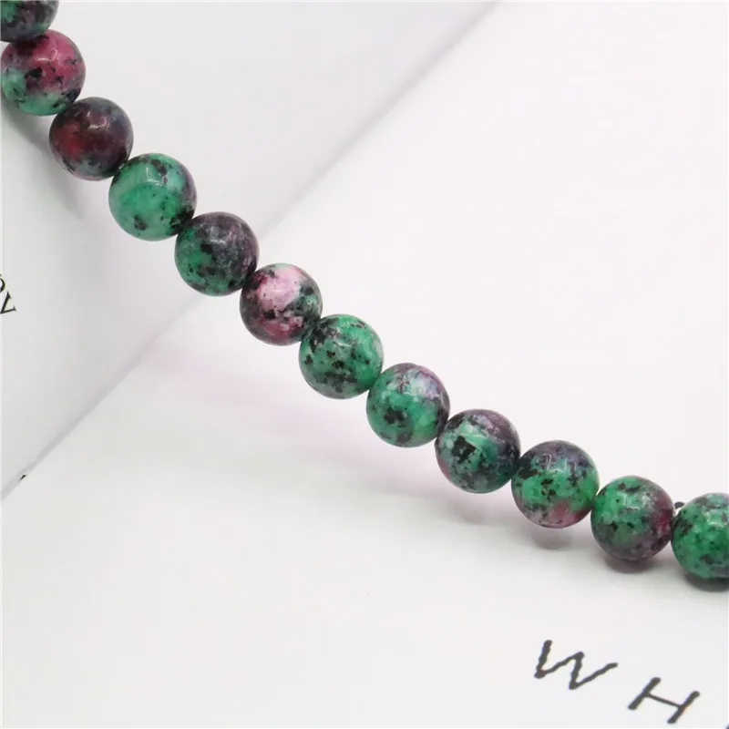 Женские круглые бусины из натурального камня 4/6/8/10/12 мм 15 дюймов | Украшения и