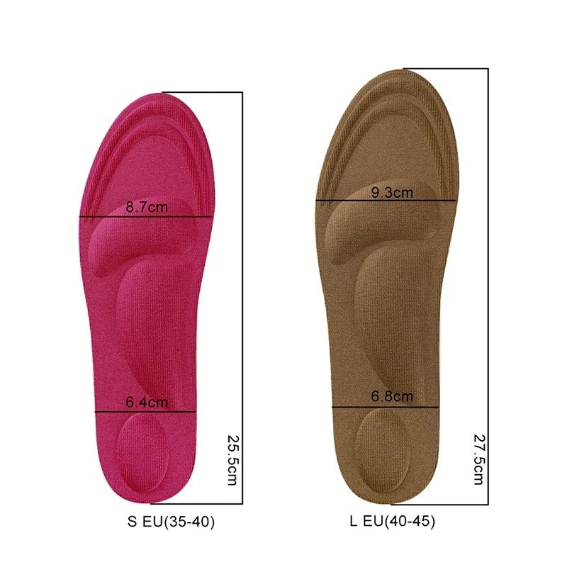

4D Stretch Breathable Deodorant Running Cushion Insoles For Feet Man Women Insoles For Shoes Sole Orthopedic Pad