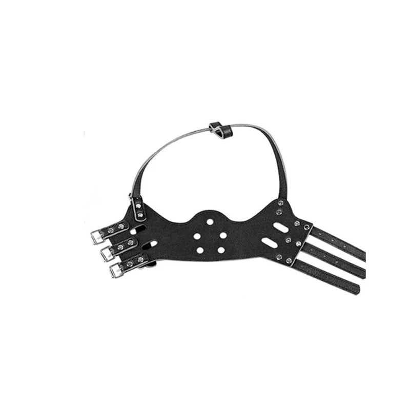 Настраиваемая кожаная намордница для собак раньше жевания маленьких средних и