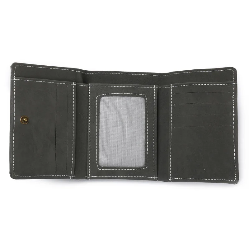 Модный мужской кошелек с заклепками винтажный из искусственной кожи 2021