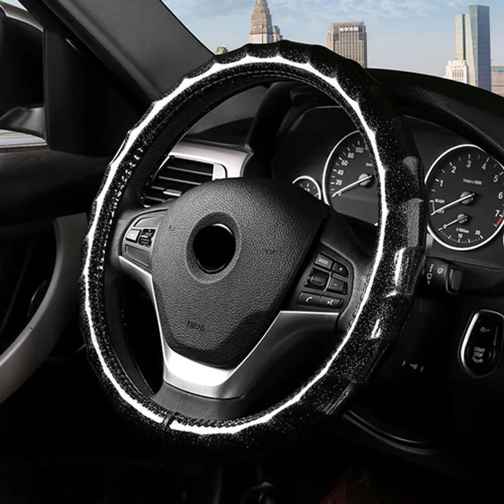Colorful Pink Purple Red Car Steering Wheel Covers Women Covered Steering-Wheel Case Interior Accessories | Автомобили и
