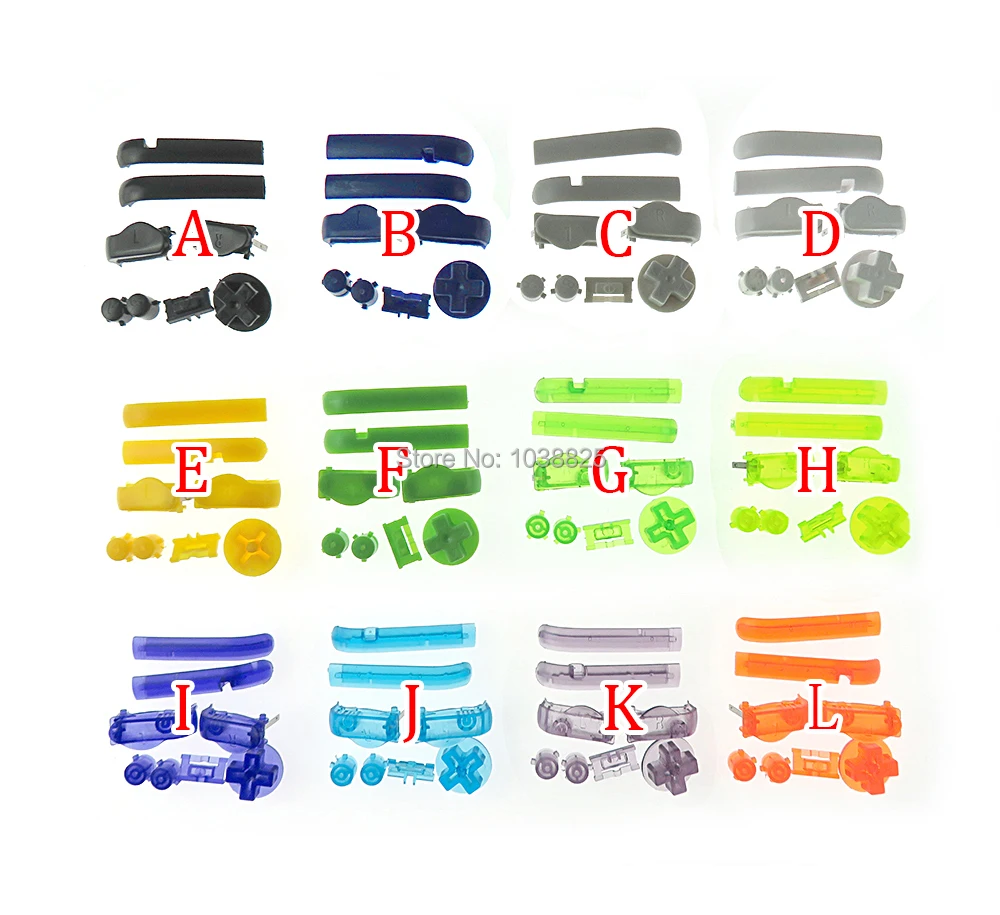 1 комплект D колодки кнопки включения питания для Gameboy Advance A B L R клавиатуры GBA d-pad |