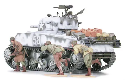 Tamiya масштаб 35251 1/35 американский Средний Танк M4A3 Sherman 105 мм гаубивающий дисплей