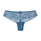 Женское кружевное бесшовное нижнее белье, сексуальные дышащие трусы из с низкой талией, комфортные чистого хлопка
