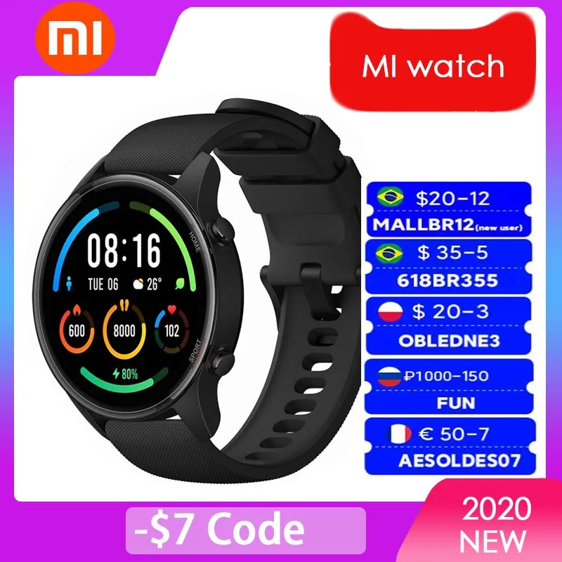 Цветные спортивные часы Xiaomi Mi версия NFC AMOLED браслет 1 39 дюйма умные наручные с