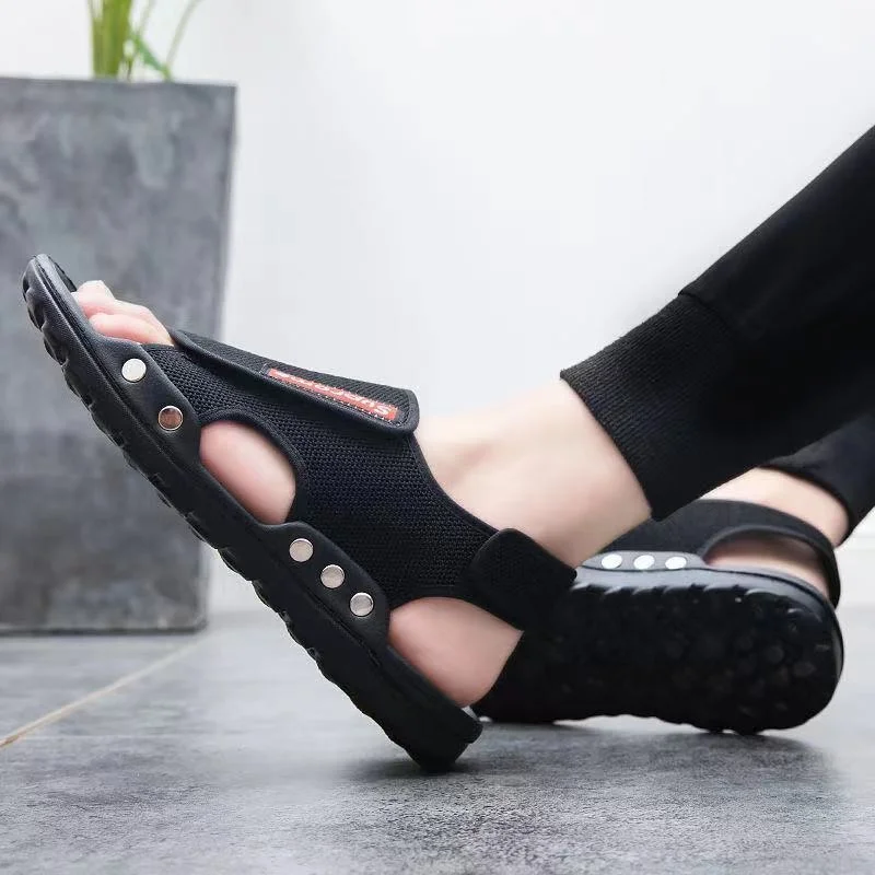 

Summer New Men's Slippers and Sandals Wear Fashion While Driving Wear Flip Flop Beach Shoes and Sandals Are Breathable A143