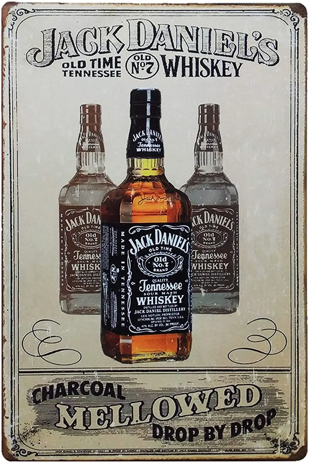 

Retro style plaque metal tin sign poster board whiskey wall decoration home gifts
