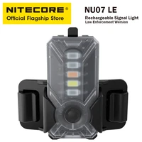 nitecore nu07 le multi light source signal lamp mini led light for helmet backbag usb c charge rechargeable warning headlamp