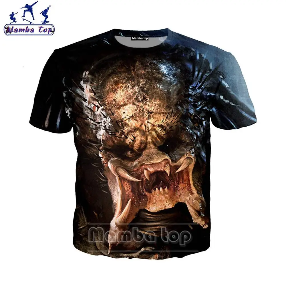 Футболка Мужская/Женская/мужская с 3D-принтом из фильма Хищник - купить по