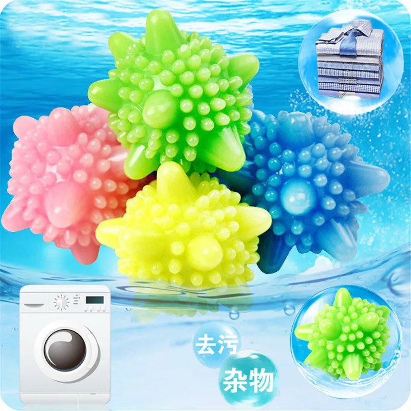 

5Pcs Reusable Magic Laundry Ball For Household Cleaning Washing Machine Clothes Softener Starfish Shape Solid Cleaning Balls