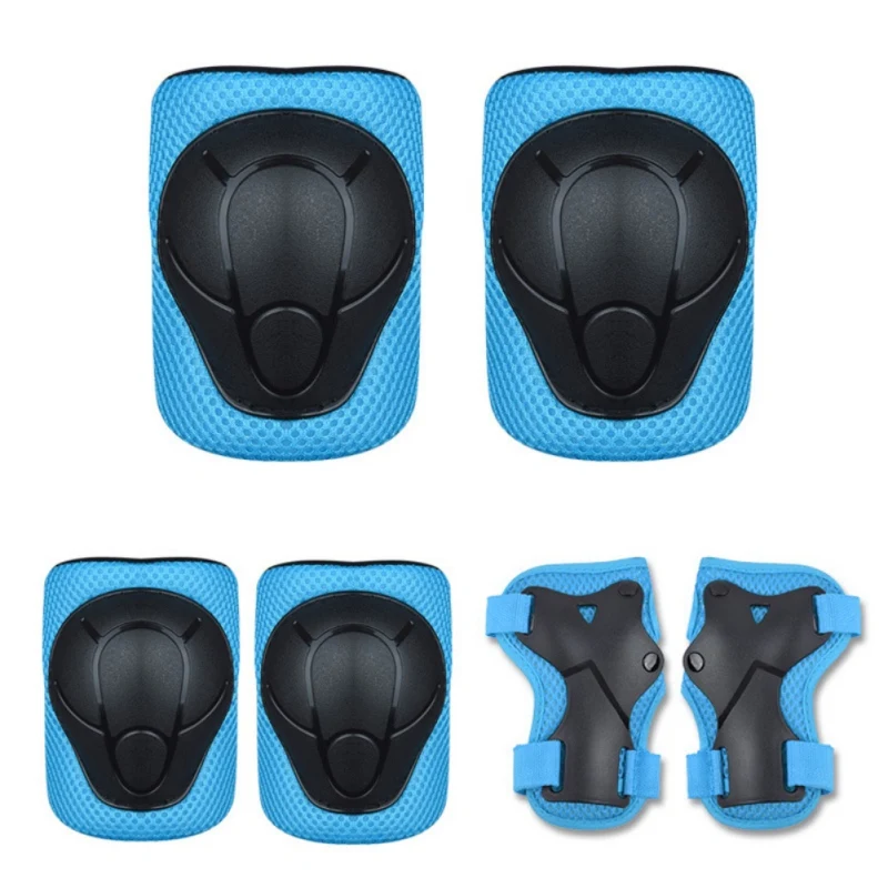 

6pcs/set Children Skating Bike Protective Gear Sets Knee Elbow Pads Wrist Sport Bicycle Skateboard Ice Skating Roller Protect