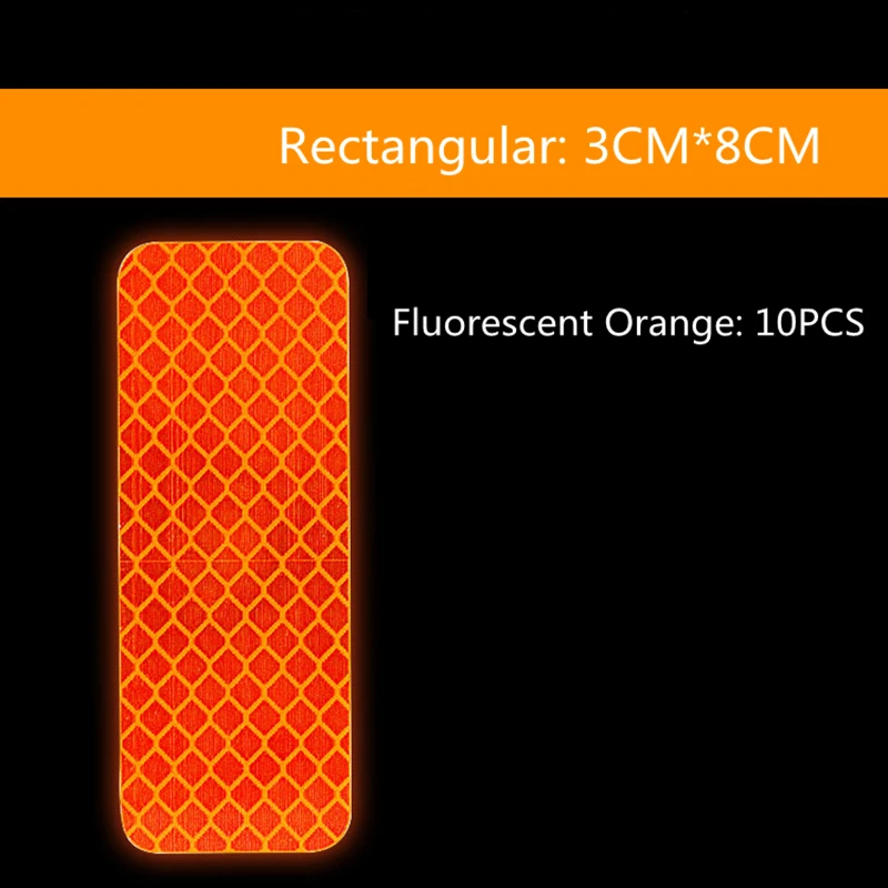 10 шт светоотражающая лента Защитная Наклейка для грузовика мотоцикл велосипед