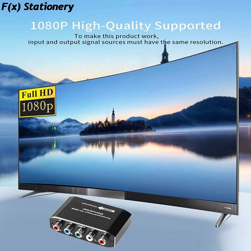 Адаптер для видео и аудио YPbPr RGB в HDMI-совместимый преобразователь 4K 60 Гц DVD PSP Xbox PS2 |