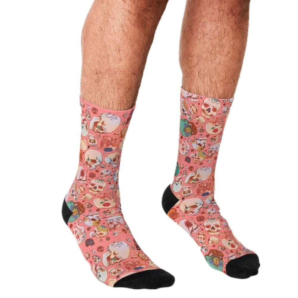 Забавные мужские носки 2021 счастливые в стиле хип хоп с принтом снежной совы милые