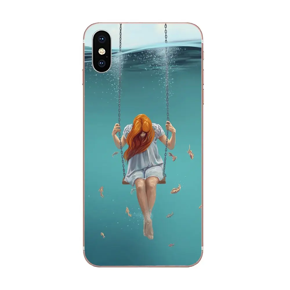 Soft TPU Pattern Phone Waves Ocean Water For Apple iPhone 11 Pro X XS Max XR 4 4S 5 5C 5S SE SE2 6 6S 7 8 Plus | Мобильные телефоны