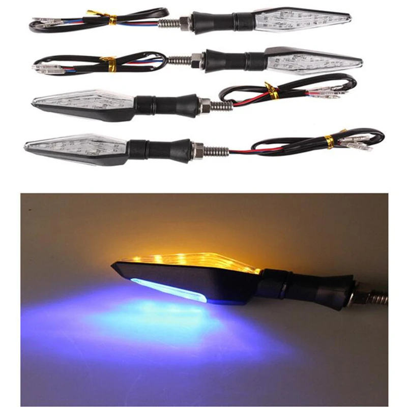 

Motorcycle general LED turn signal lamp, double-sided flashing signal lamp for Honda Yamaha 12V indicator