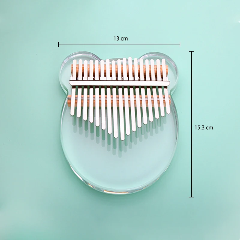 

Kalimba 17 Keys Thumb Piano with Eva bag,Crystal Kalimba Acrylic Mbira Finger Piano Musical Instrument Gifts for Kids Adult